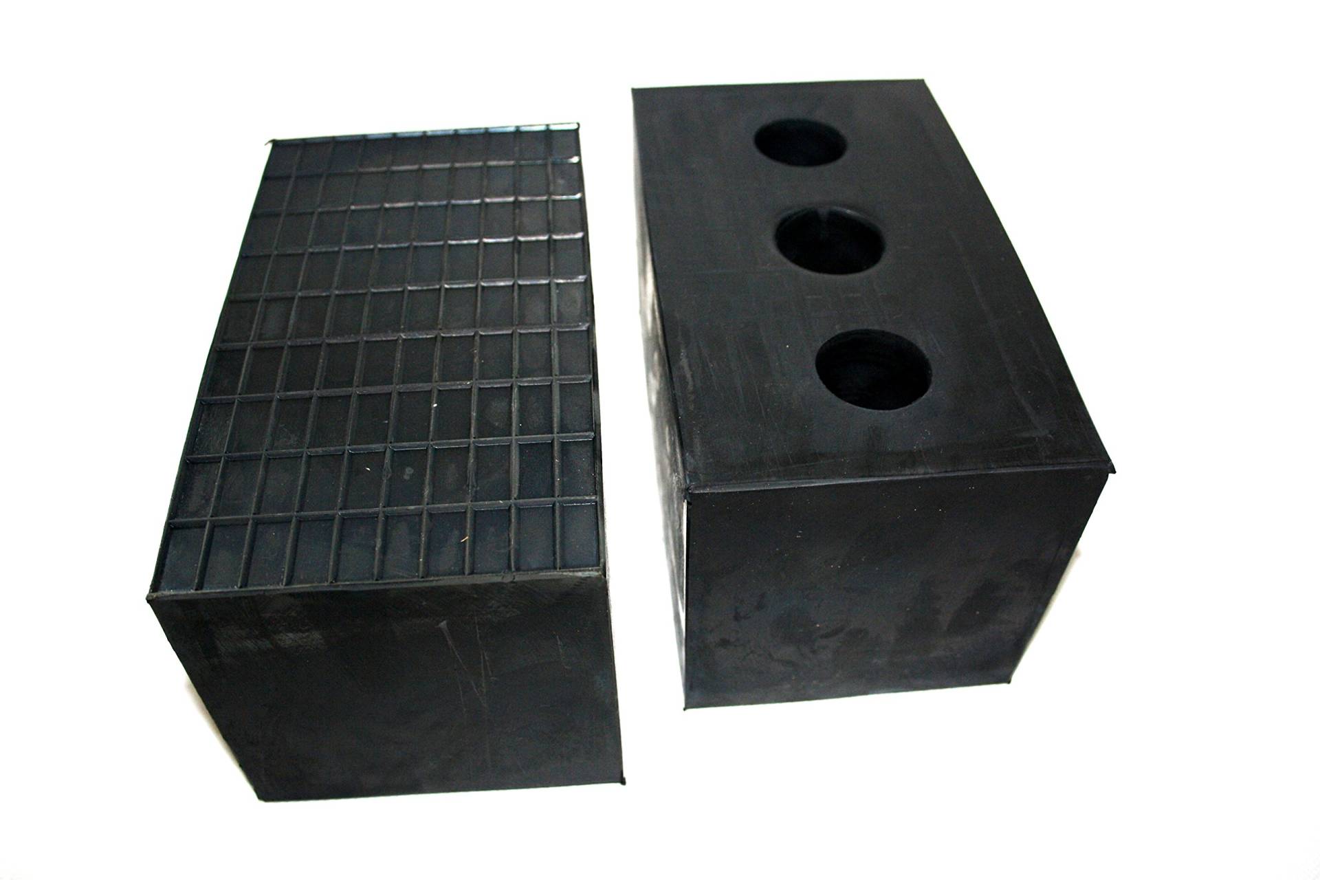 Gummiauflage für Wagenheber Hebebühnen Gummi-Klotz-Block-Unterlage-Puffer (100x100x180mm) von dilou