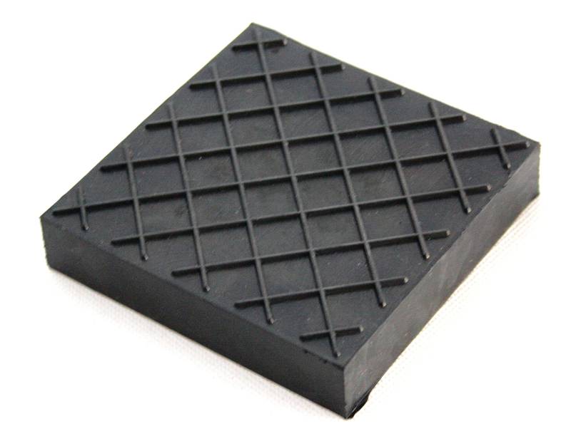 Gummiauflage für Wagenheber Hebebühnen Gummi-Klotz-Block-Unterlage-Puffer (80x80x20mm) von dilou