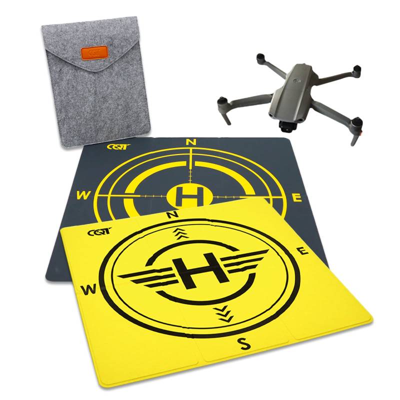 Drohne Landeplatz Faltbar Klein, Drone Landing Pad Foldable, 43cm Landepad Drohne für DJI Mini 2 3 Pro/Mavic 2 3/DJI Air 2S/DJI FPV/Mavic Mini 1 2/Mavic Air 2, etc, Drohnen Zubehör (A) von doepeBAE