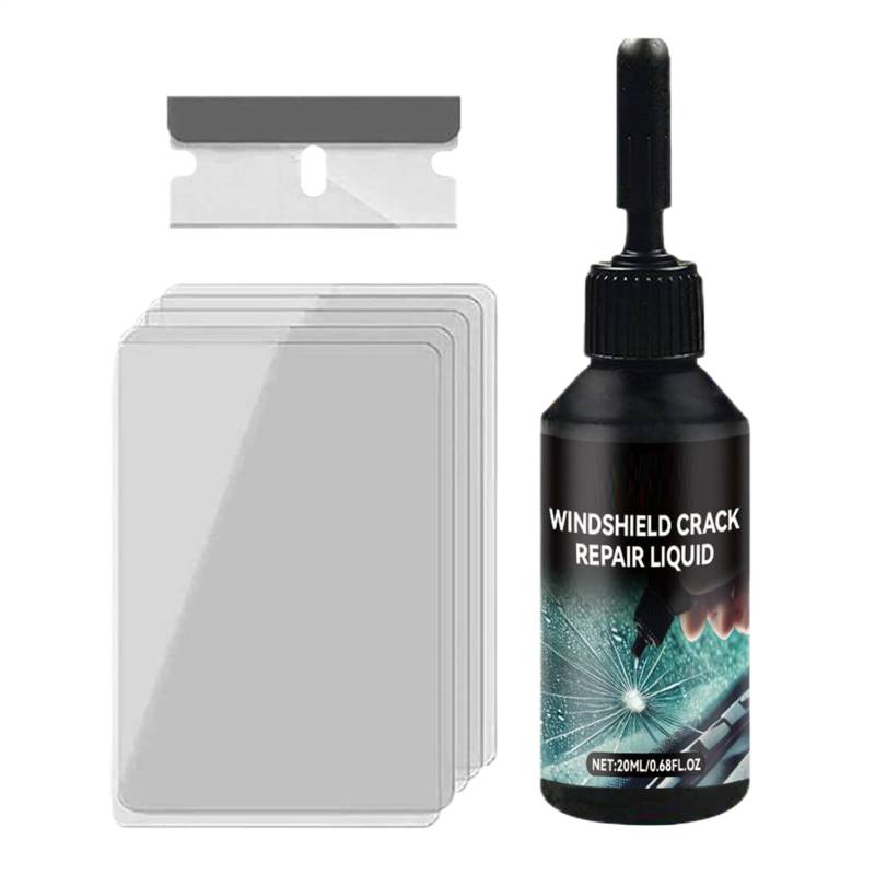 dzqad Steinschlag Reparaturset Windschutzscheibe, Windshield Crack Repair Kit, Windschutzscheibe Reparaturset Zur Reparatur Löchern Und Rissen von dzqad