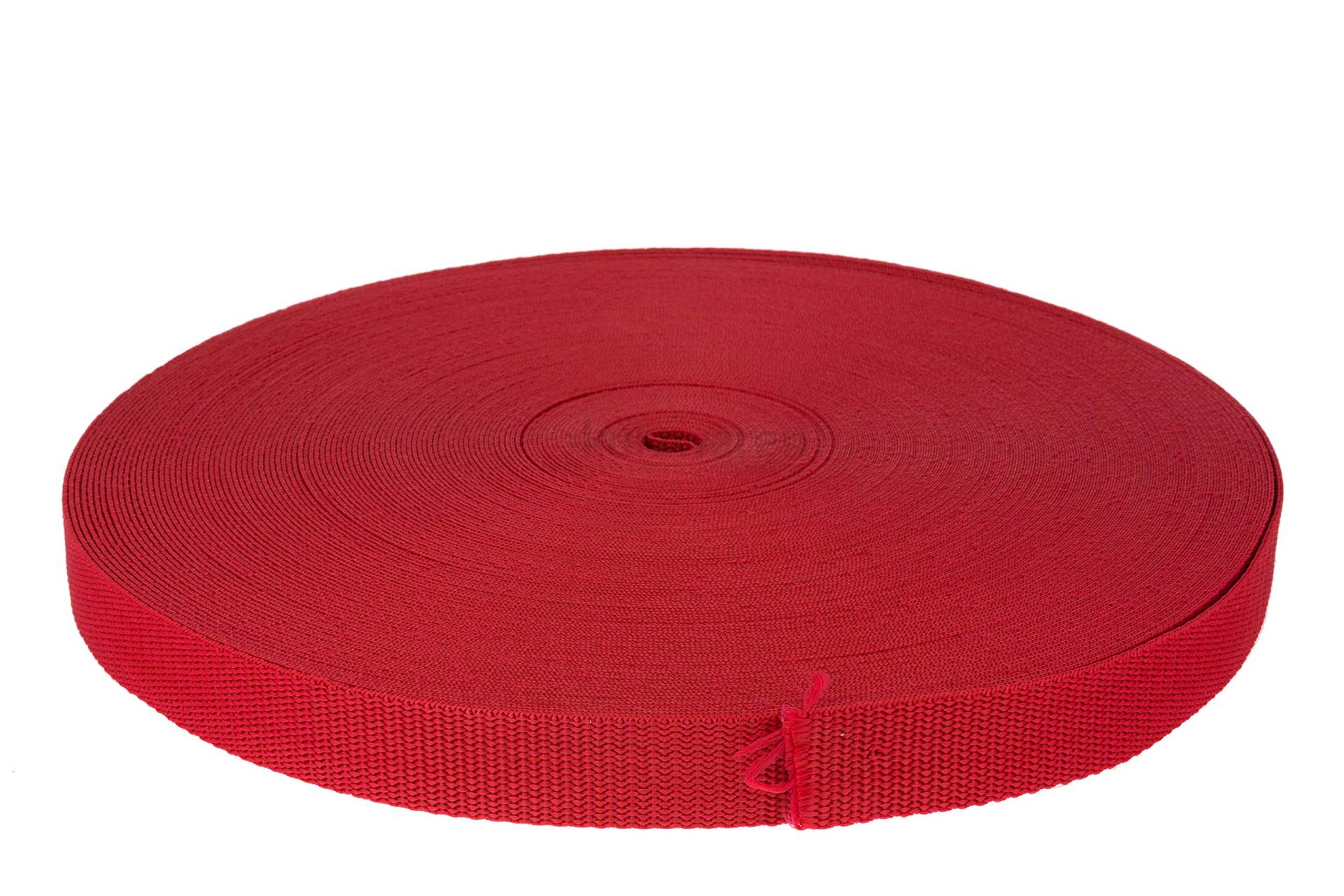 Gurtband Polypropylen 2m oder 5m lang - 32 Farben Breiten: 20mm 25mm 30mm 40mm 50 mm (171 Rot) von e-kurzwaren