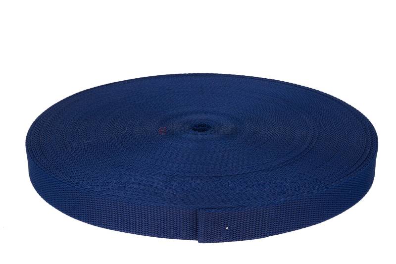 e-kurzwaren Gurtband Polypropylen 2m oder 5m lang - 32 Farben Breiten: 20mm 25mm 30mm 40mm 50 mm (919 Marineblau) von e-kurzwaren