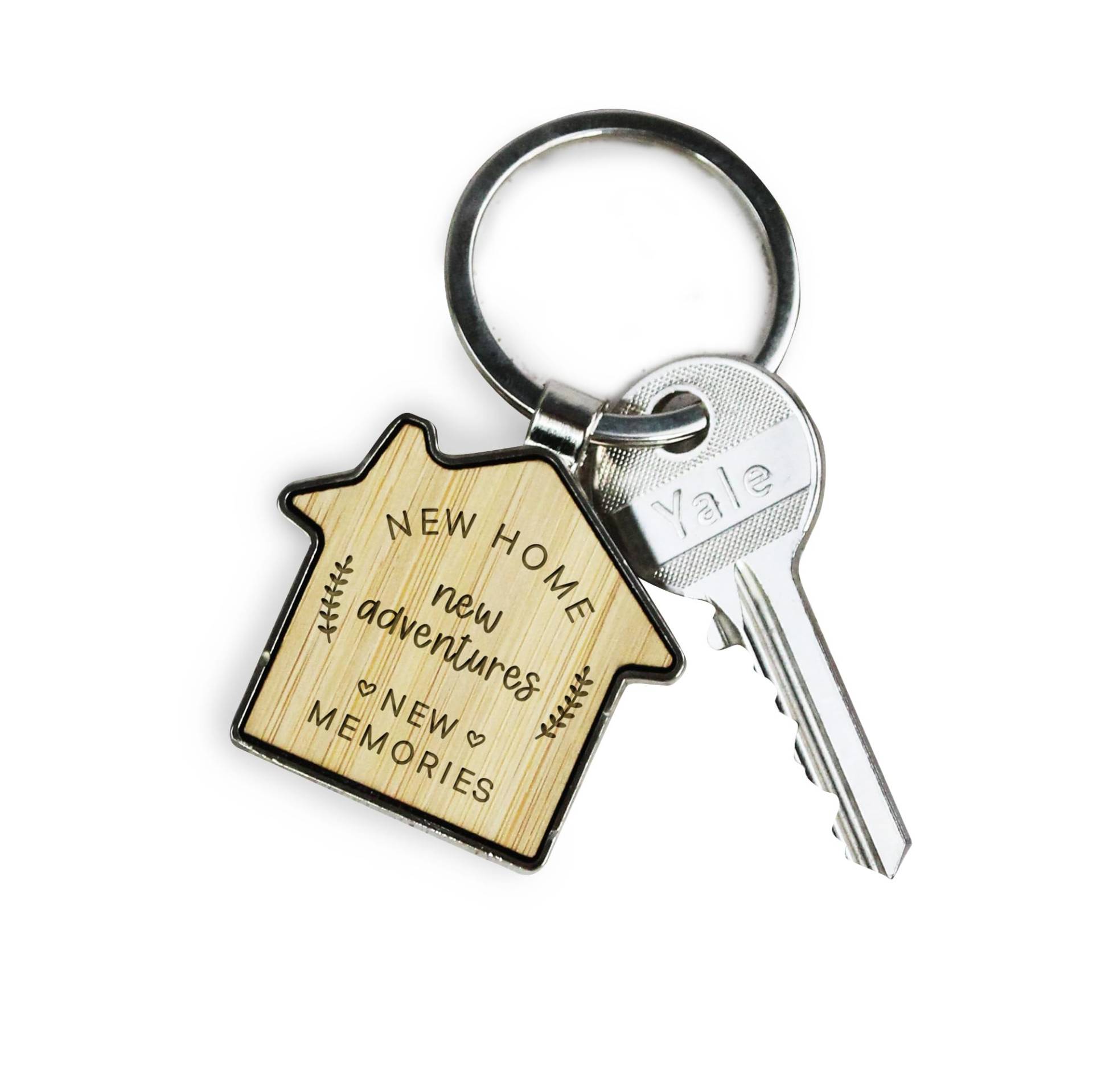 eBuyGB Schlüsselanhänger mit Gravur New Home, neues Abenteuer, Geschenk für Hausbesitzer, Umzug, Paare, Schlüsselanhänger, natur, 1 Stück, Zeitgenössisch eBuyGB Schlüsselanhänger mit Gravur New Home, neues Abenteuer, Geschenk für Hausbesitzer, Umzug, Paare, Schlüsselanhänger, natur, 1 Stück, Zeitgenössisch von eBuyGB