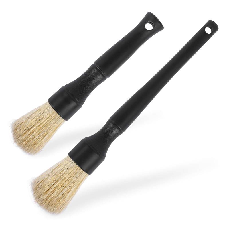 eFuncar Auto-Detail-Pinsel-Set – Auto-Detail-Pinsel-Set, innen außen, keine Kratzer, Pferdehaar, Mikrofaser-Detaillierungszubehör für die Reinigung von Lüftungsschlitzen, Motorraum, Armaturenbrett von eFuncar