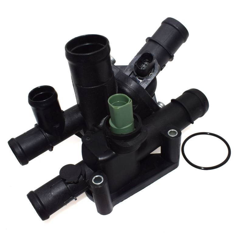 eGang Auto 06A121111 Motorkühlmittelthermostat und Thermostatgehäuse, passend für Audis A3 1.6 96 97 98 99 00 01 02 03 von eGang Auto