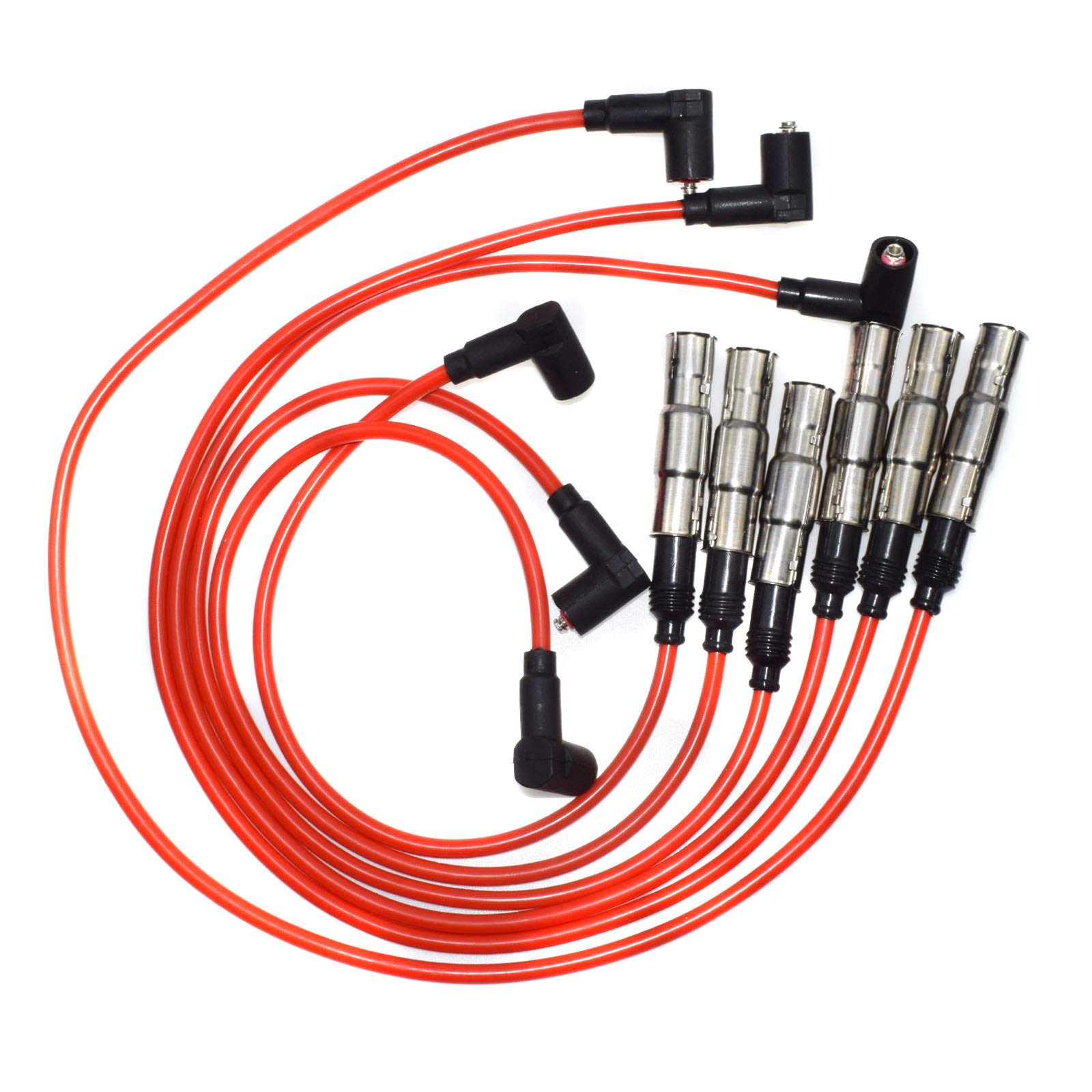 eGang Auto NEU Zündkerzenkabel 021998031 021998031 021998031A 021998031D für Volkswagen V-W Golf Jetta 1999-2002 VR6 2.8L 7MM eGang Auto NEU Zündkerzenkabel 021998031 021998031 021998031A 021998031D für Volkswagen V-W Golf Jetta 1999-2002 VR6 2.8L 7MM von eGang Auto