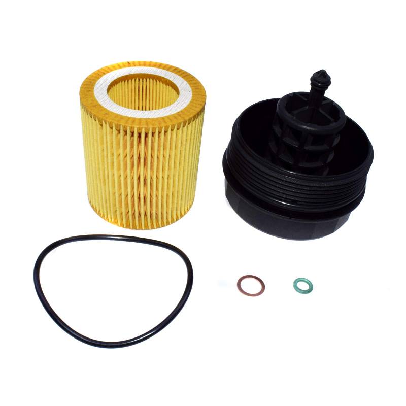 eGang Auto Neue Ölfiltergehäusedeckelkappe mit Filter 11427525334 HU816x 11427541827 Für E60 E90 E92 F10 E82 E83 E70 F01 F10 F20 F25 von Jumbo Auto Parts