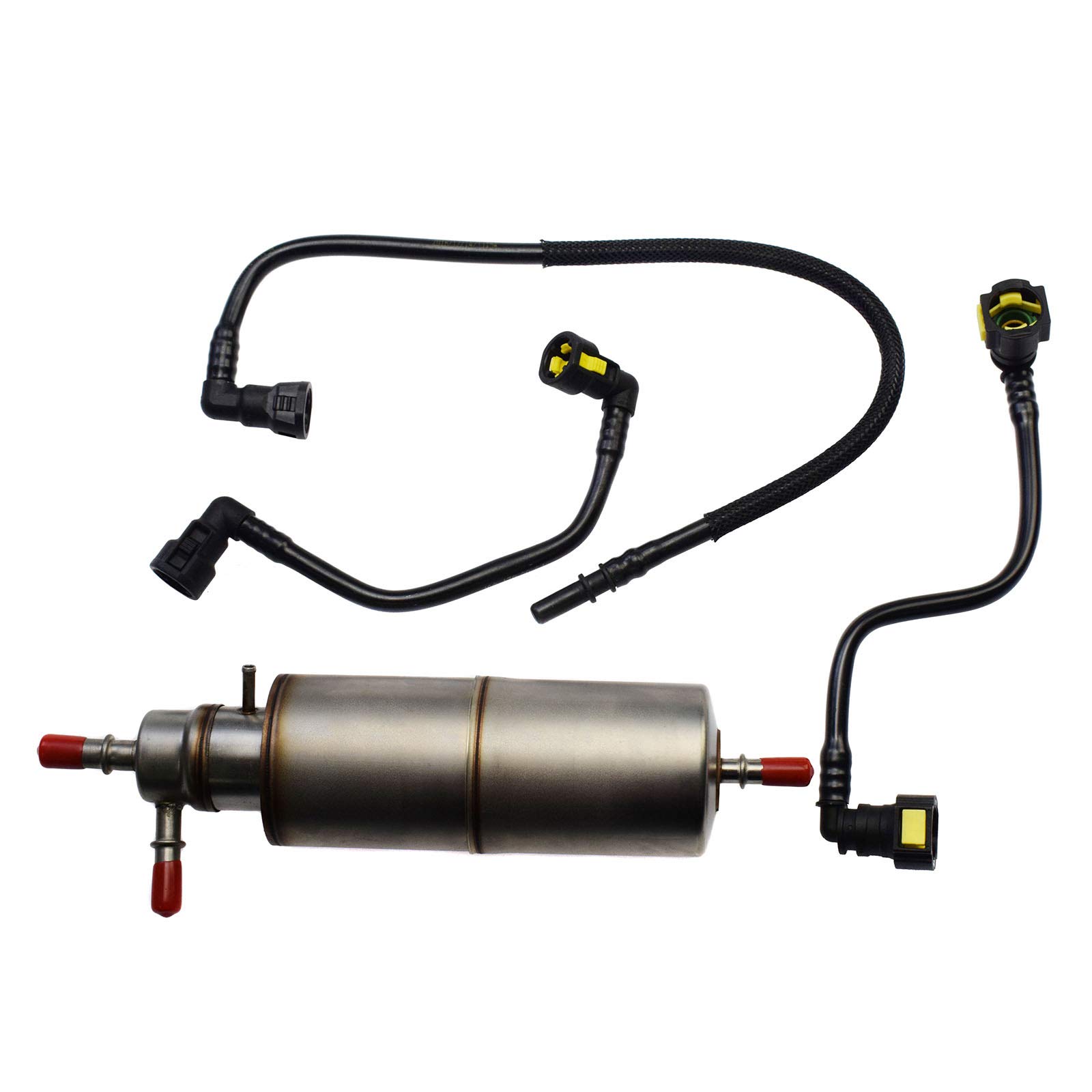 eGang Auto Neues KL437 Kraftstofffilter-Kit mit 3-teiligen Kraftstoffleitungen 1634770701,1634702864,1634702964,1634703764 Für ML55 ML320 ML430 1998 1999 2000 2001 2002 2003 von eGang Auto