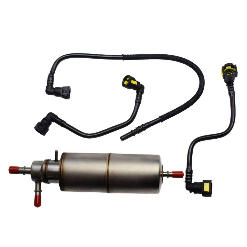 eGang Auto Neues KL437 Kraftstofffilter-Kit mit 3-teiligen Kraftstoffleitungen 1634770701,1634702864,1634702964,1634703764 Für ML55 ML320 ML430 1998 1999 2000 2001 2002 2003 von Jumbo Auto Parts