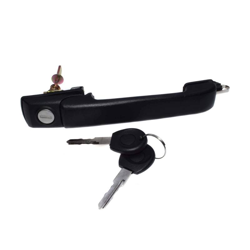 eGang Auto Türgriff vorne rechts außen 1H0837207C für VW Golf GL III TDI Jetta Cabrio GTI VR6 GLX 1993-1999, Metall, Schwarz von Jumbo Auto Parts