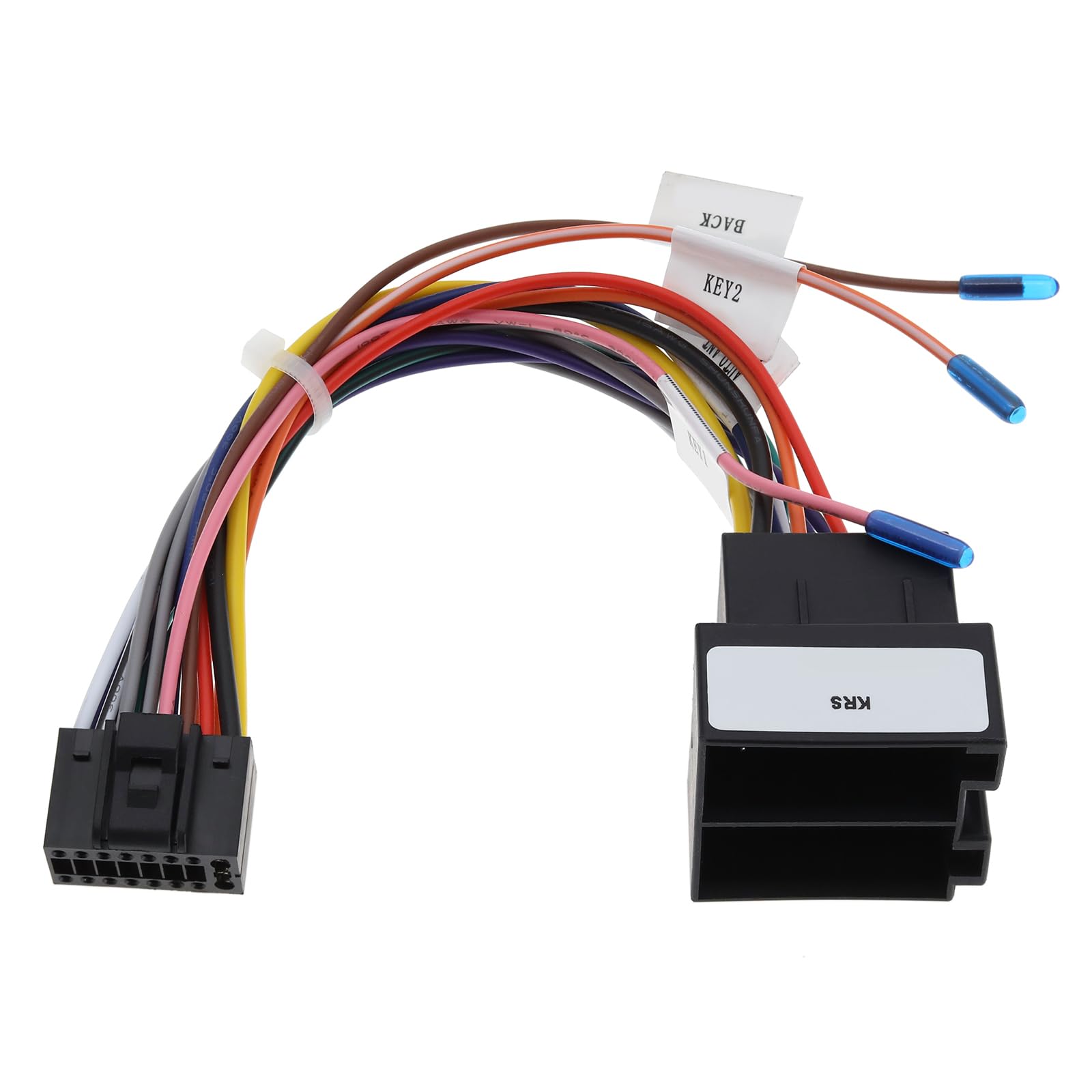 eMagTech 16-poliger ISO-Autoradio-Adapter Kompatibel mit Android Kompatibel mit VW-Meisten Fahrzeugen Kabelbaum-Stecker-Adapter von eMagTech