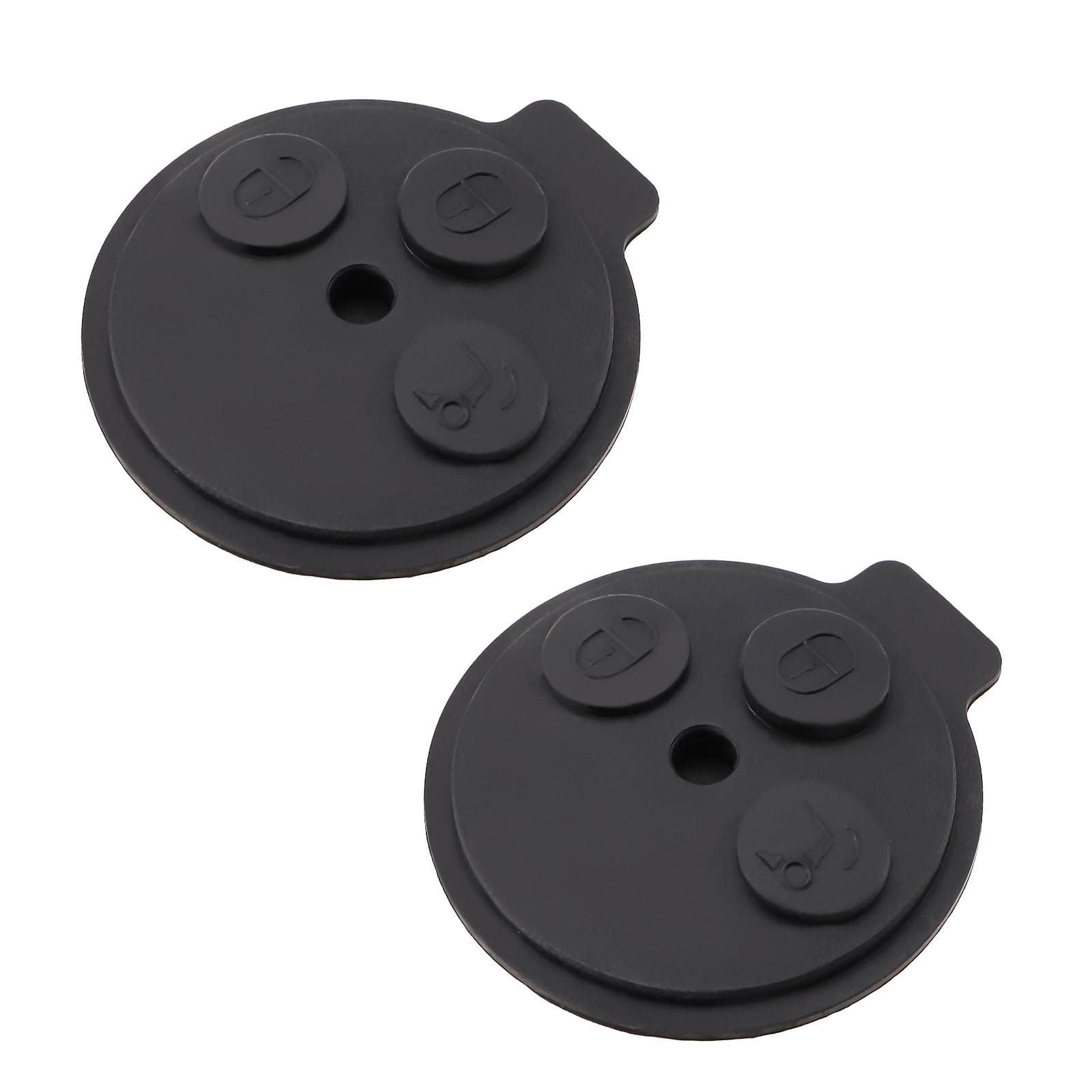 eMagTech 2 Stück 3-Tasten Autoschlüssel Fernbedienung Tastenfeld Ersatz Taste Pad Kompatibel mit Mercedes Smart Fortwo 450 451 eMagTech 2 Stück 3-Tasten Autoschlüssel Fernbedienung Tastenfeld Ersatz Taste Pad Kompatibel mit Mercedes Smart Fortwo 450 451 von eMagTech
