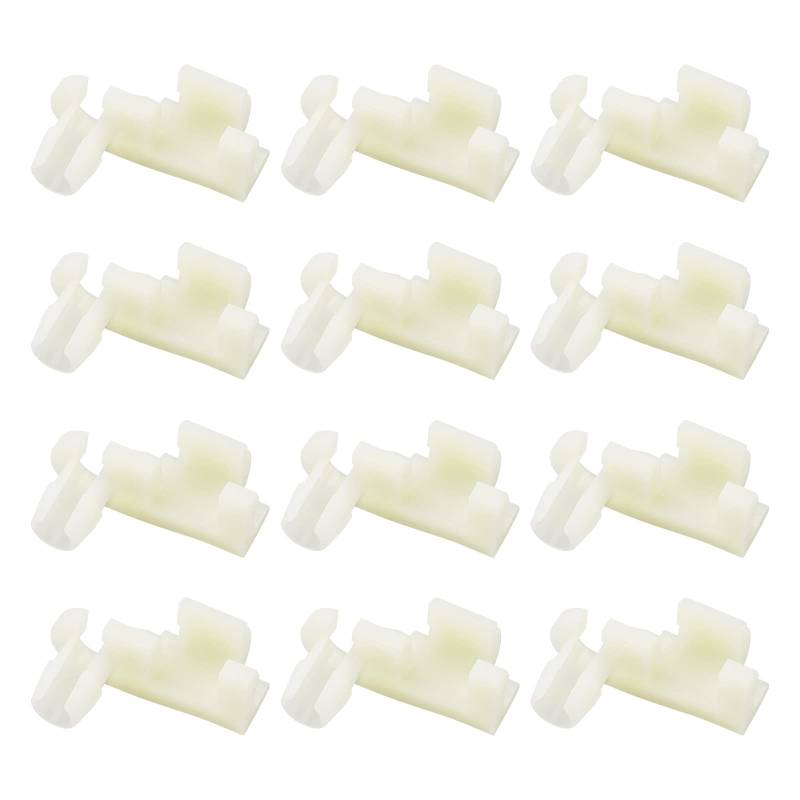 eMagTech 30 STÜCKE Auto Rechte Türschloss Stange Clips Verschluss Halteclip 6521952a 98153251 16607593 Kfz-Ersatzteile Kunststoff Beige von eMagTech