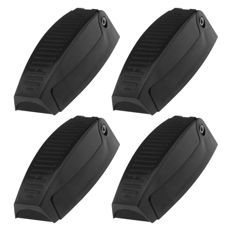 eMagTech 4 STK Gepäcktürverschluss Wohnmobil Türhalter Fach Clips Anhänger Aufbewahrung Verriegelungshaken Halter für Wohnmobil Anhänger ABS Türbeschläge Schwarz von eMagTech