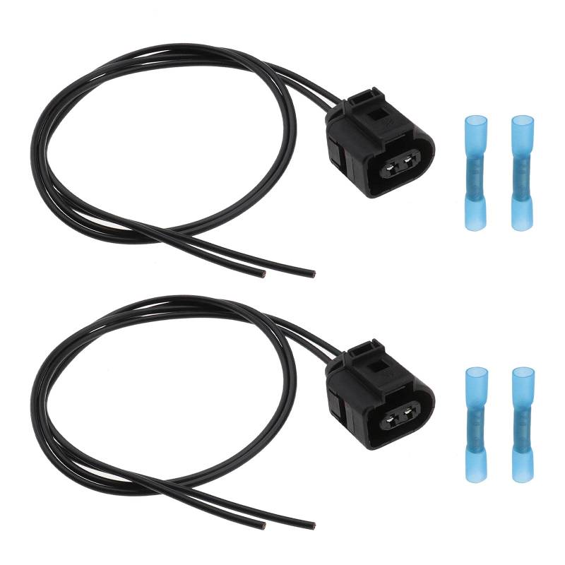 eMagTech Ersatz Stecker Scheinwerfer Kabelbaum Buchse 2-Polig 1J0973722 2 Sätze von eMagTech