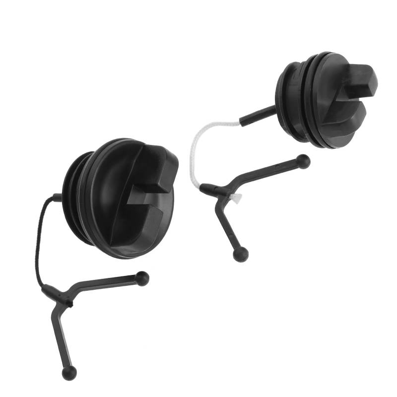 eMagTech Tankdeckel Set Kettensäge Teile Tankdeckel Ersatz Kompatibel mit Husqvarna 51 55 136 137 141 142 254 257 261 262, Schwarz, Kunststoff, Motorradteil, Motorrad von eMagTech