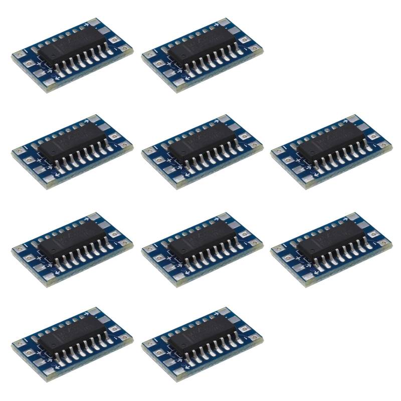 eMagTech 10 Stück Mini RS232 MAX3232 auf TTL Pegelwandler Serial Module Board Adapter 3-5 V MAX3232 Breakout Board Computerkabel Serielle Adapter Elektronische Komponenten von eMagTech