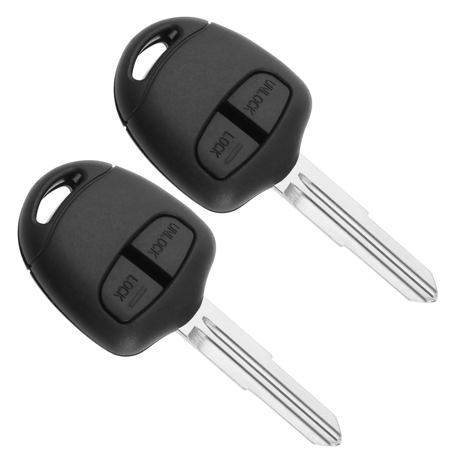 eMagTech 2 Stück Autoschlüssel Gehäuse mit Rechter Nut 2 Tasten Autoschlüssel Etui Auto-Fernschlüssel Schutzhülle Kompatibel mit Mitsubishi Pajero Sport Outlander Grandis ASX MIT11 eMagTech 2 Stück Autoschlüssel Gehäuse mit Rechter Nut 2 Tasten Autoschlüssel Etui Auto-Fernschlüssel Schutzhülle Kompatibel mit Mitsubishi Pajero Sport Outlander Grandis ASX MIT11 von eMagTech