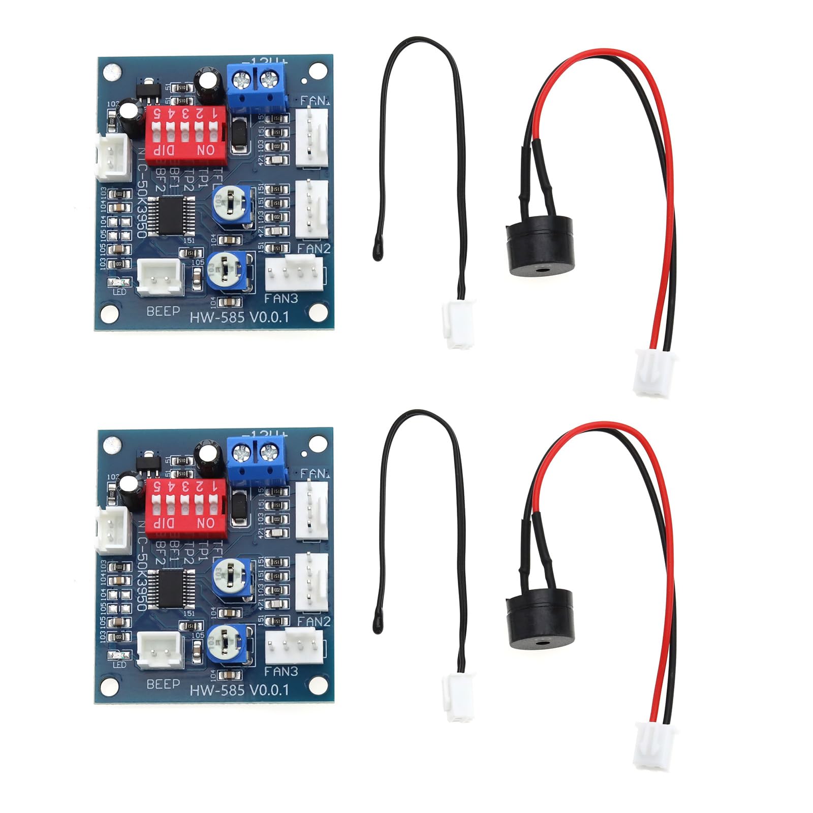 eMagTech 2 Stück PWM Lüfter Thermostat Lüftergeschwindigkeitsregler PWM-Lüfter-Temperaturregelung Geschwindigkeitsregler Lüfter-Thermostat-Modul Lüfter Automatischer Temperaturregler 12V 9A NTC 50K eMagTech 2 Stück PWM Lüfter Thermostat Lüftergeschwindigkeitsregler PWM-Lüfter-Temperaturregelung Geschwindigkeitsregler Lüfter-Thermostat-Modul Lüfter Automatischer Temperaturregler 12V 9A NTC 50K von eMagTech