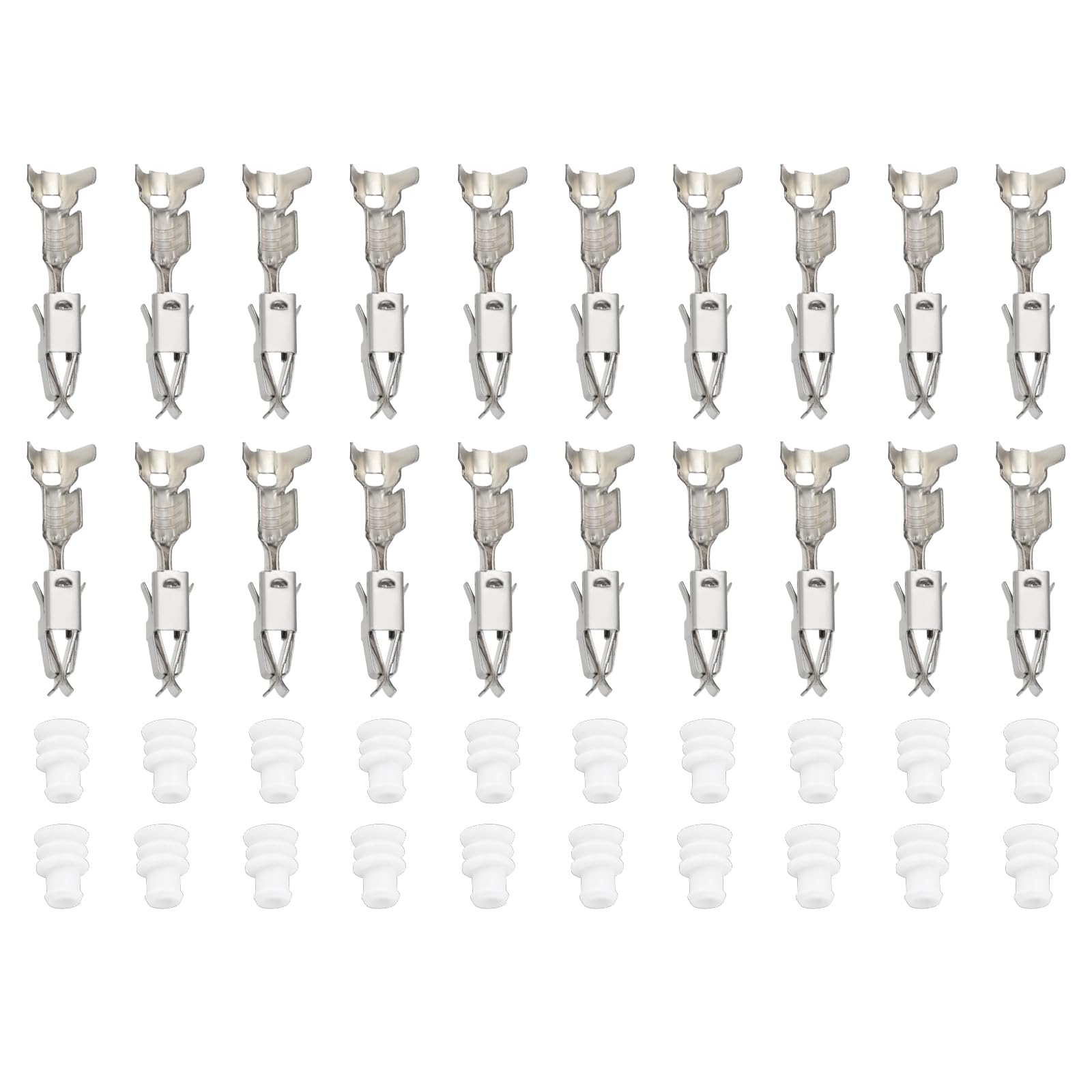 eMagTech 20 Sets Auto Spleiße Drahtklemme Elektrische Draht Crimp Terminal mit Schutzhülle 927770-3 828905-1 Kompatibel mit Volkswagen 2,8 mm eMagTech 20 Sets Auto Spleiße Drahtklemme Elektrische Draht Crimp Terminal mit Schutzhülle 927770-3 828905-1 Kompatibel mit Volkswagen 2,8 mm von eMagTech