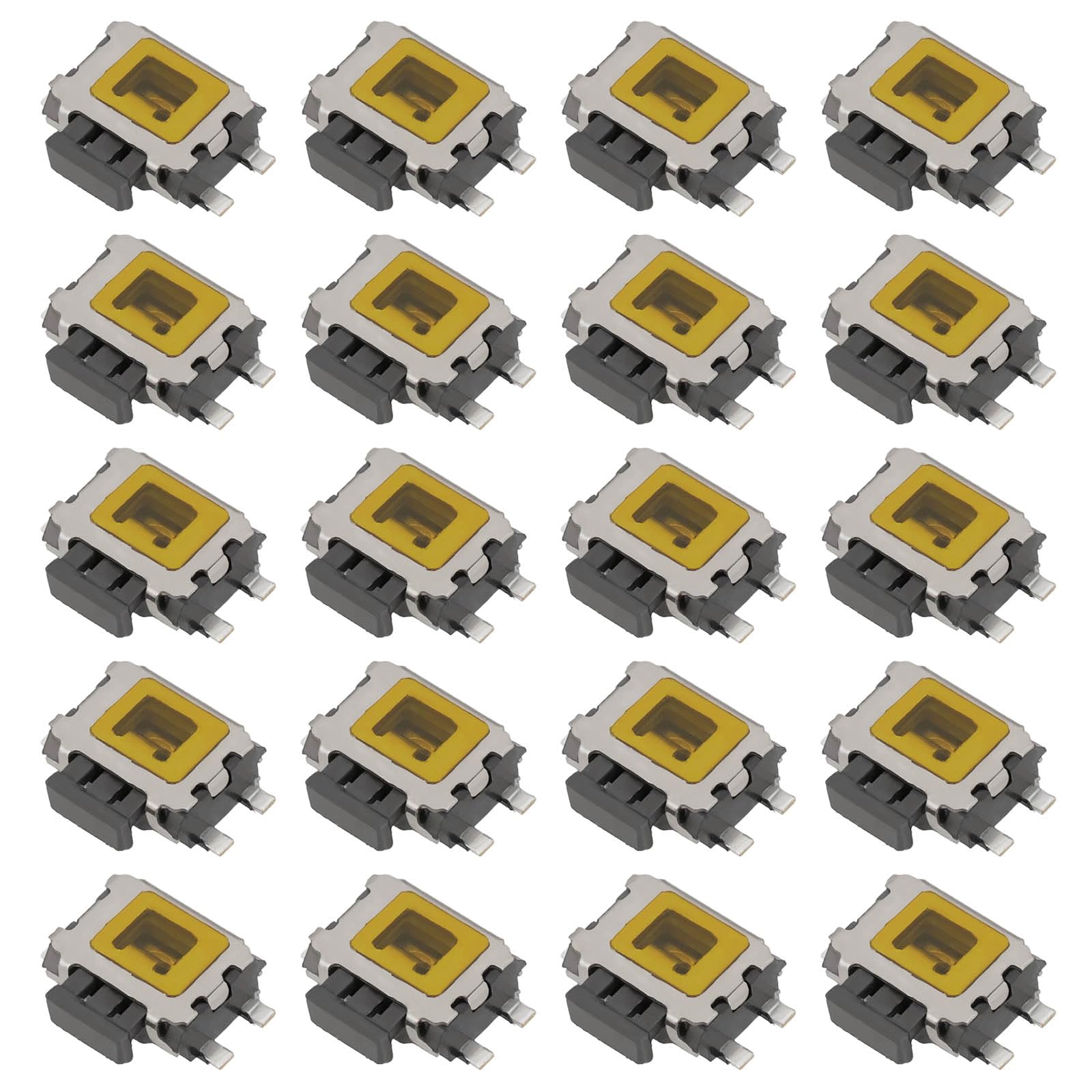 eMagTech 20 Stück 4-poliger SMT SMD-Seitentaktiler Drucktastenschalterhalter 4,7 X 3,5 X 1,6 Mm SMD-Schildkrötenschalter Oberflächenmontage-Druckschalter 0,1 A/5 V eMagTech 20 Stück 4-poliger SMT SMD-Seitentaktiler Drucktastenschalterhalter 4,7 X 3,5 X 1,6 Mm SMD-Schildkrötenschalter Oberflächenmontage-Druckschalter 0,1 A/5 V von eMagTech