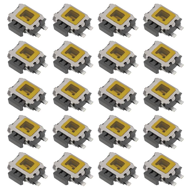 eMagTech 20 Stück 4-poliger SMT SMD-Seitentaktiler Drucktastenschalterhalter 4,7 X 3,5 X 1,6 Mm SMD-Schildkrötenschalter Oberflächenmontage-Druckschalter 0,1 A/5 V von eMagTech