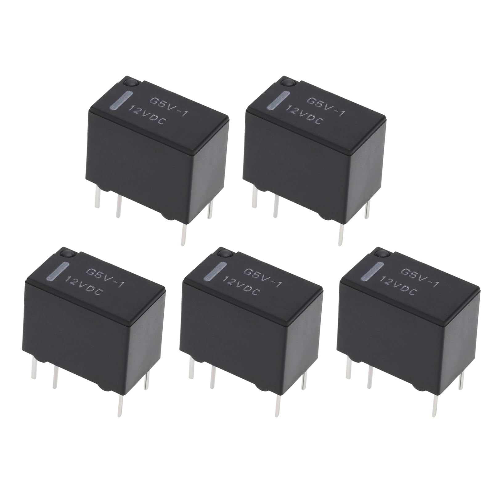 eMagTech 5 Stück G5V-1-DC12V Kleinsignal-Leiterplattenrelais 960Ω Elektromagnetisches Leistungsrelais 6 Pin SPDT-Signalrelais für Anwendung Einschließlich Heimautomatisierung Industrielle Steuerung eMagTech 5 Stück G5V-1-DC12V Kleinsignal-Leiterplattenrelais 960Ω Elektromagnetisches Leistungsrelais 6 Pin SPDT-Signalrelais für Anwendung Einschließlich Heimautomatisierung Industrielle Steuerung von eMagTech