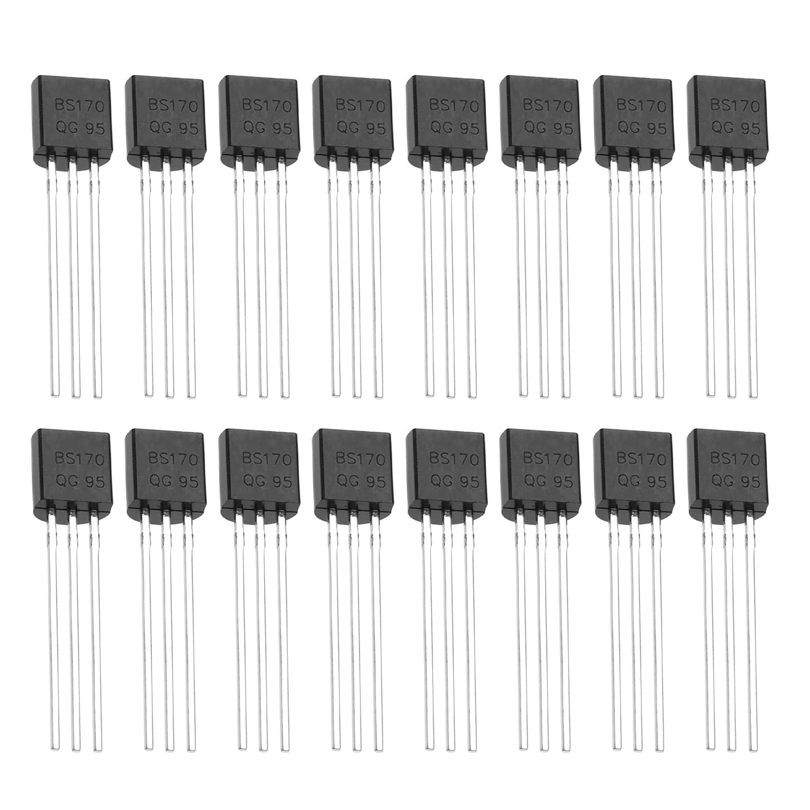eMagTech 50 Stück BS170 Mosfet Transistor Ersatz N Kanal Gleichrichter MOSFET Röhre N-Kanal Feldeffektröhren Zubehör für Elektronische DIY Projekt DC Motorsteuerung eMagTech 50 Stück BS170 Mosfet Transistor Ersatz N Kanal Gleichrichter MOSFET Röhre N-Kanal Feldeffektröhren Zubehör für Elektronische DIY Projekt DC Motorsteuerung von eMagTech