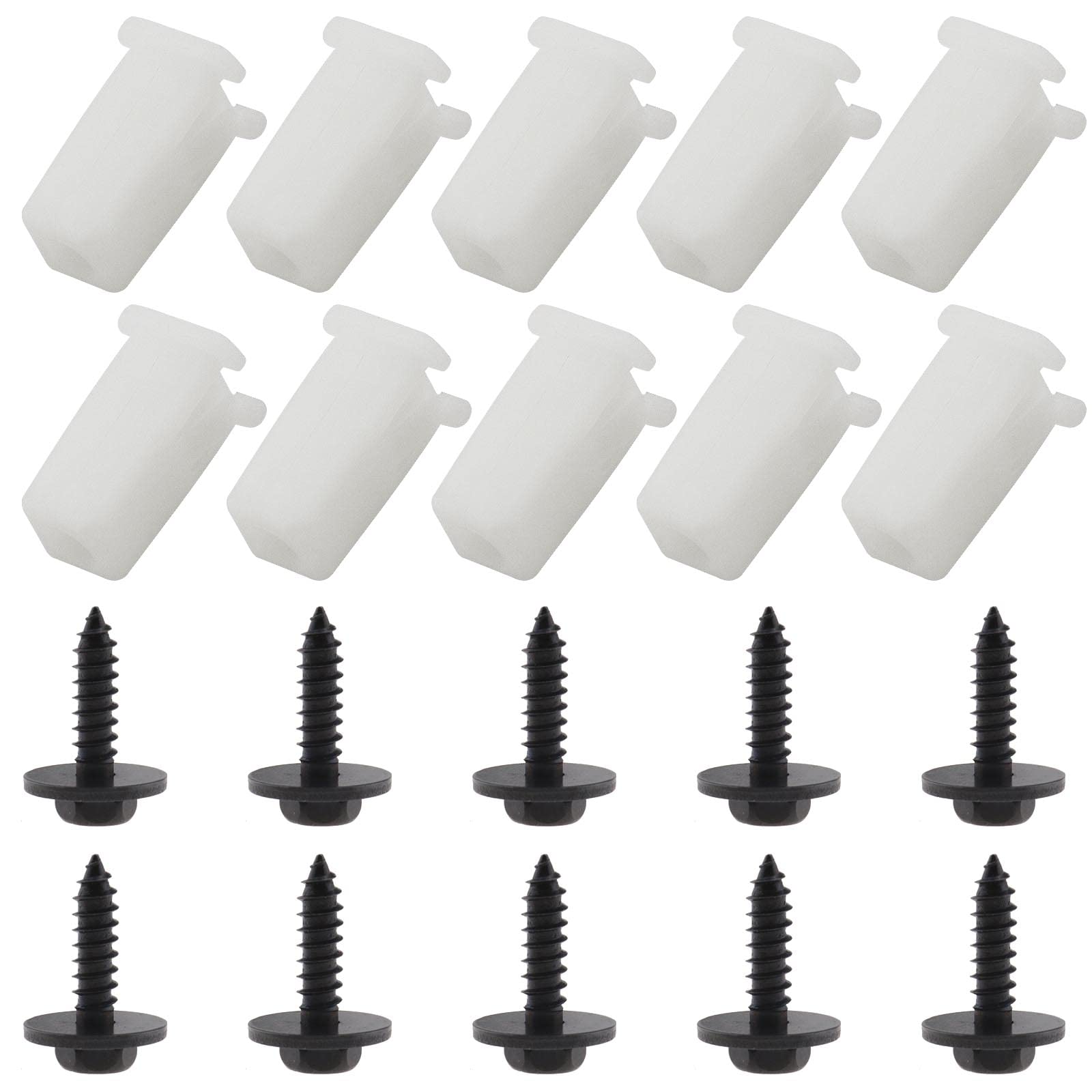 eMagTech Frontstoßstange Flügelschraube Bumper Clips Kompatibel mit Ford Fiesta ST150 Focus 98-2005 20 Stück 6549354 90BG17K657AA eMagTech Frontstoßstange Flügelschraube Bumper Clips Kompatibel mit Ford Fiesta ST150 Focus 98-2005 20 Stück 6549354 90BG17K657AA von eMagTech