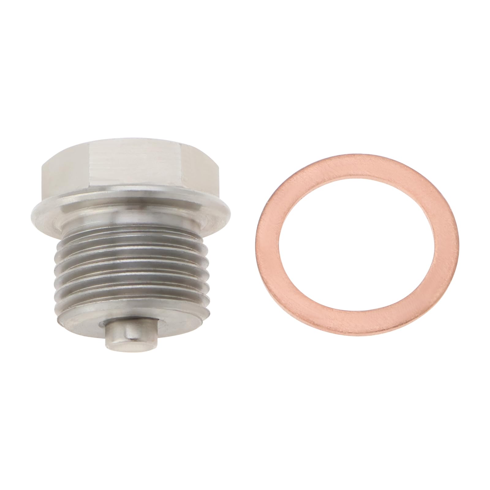 eMagTech M18 X 1,5 Mm Magnetische Ölablassschraube aus Edelstahl Ölablassschraube mit Kupfer-Quetschscheibe Ersatz für die Meisten Autos Und Motorräder eMagTech M18 X 1,5 Mm Magnetische Ölablassschraube aus Edelstahl Ölablassschraube mit Kupfer-Quetschscheibe Ersatz für die Meisten Autos Und Motorräder von eMagTech