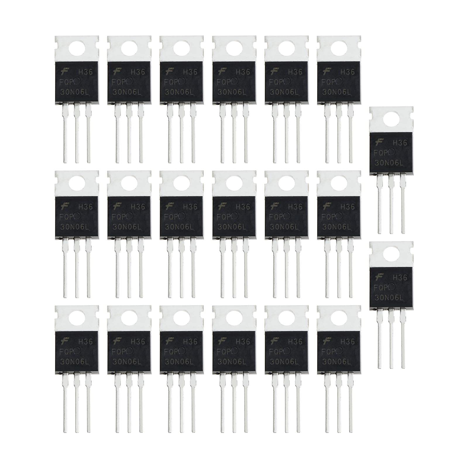 eMagTech N-Channel FQP30N06L MOSFET Transistor ESD bewertet TO-220 30A 60V 3Pin Internationale Gleichrichterleistung für Heimindustrie und Heimwerker eMagTech N-Channel FQP30N06L MOSFET Transistor ESD bewertet TO-220 30A 60V 3Pin Internationale Gleichrichterleistung für Heimindustrie und Heimwerker von eMagTech