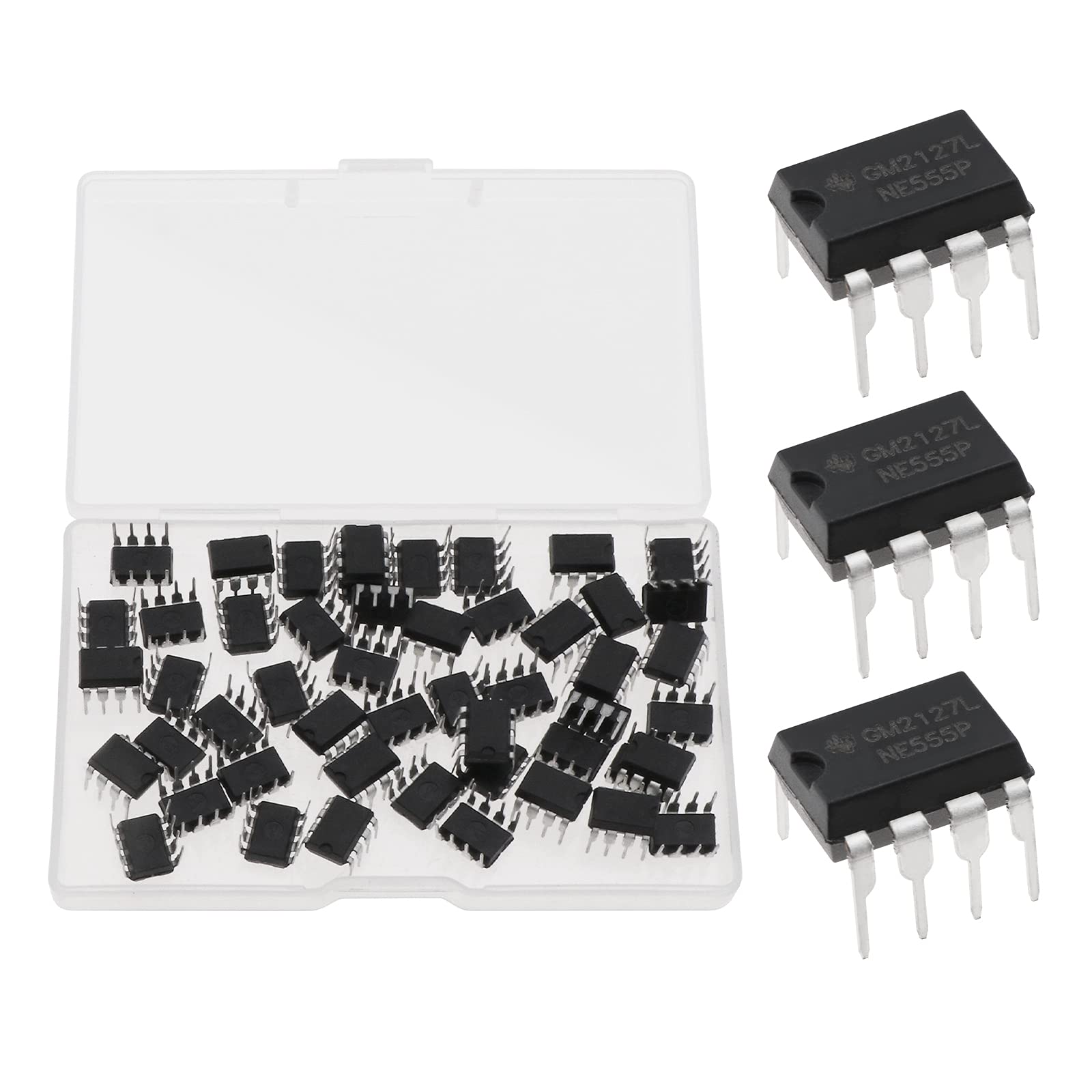 eMagTech NE555P Single Precision Timer Chip IC Impulsgenerator 4.5V-18V 10mA Kompatibel mit TTL CMOS für Haushaltsgeräte und elektrisches Spielzeug 50 Stück eMagTech NE555P Single Precision Timer Chip IC Impulsgenerator 4.5V-18V 10mA Kompatibel mit TTL CMOS für Haushaltsgeräte und elektrisches Spielzeug 50 Stück von eMagTech