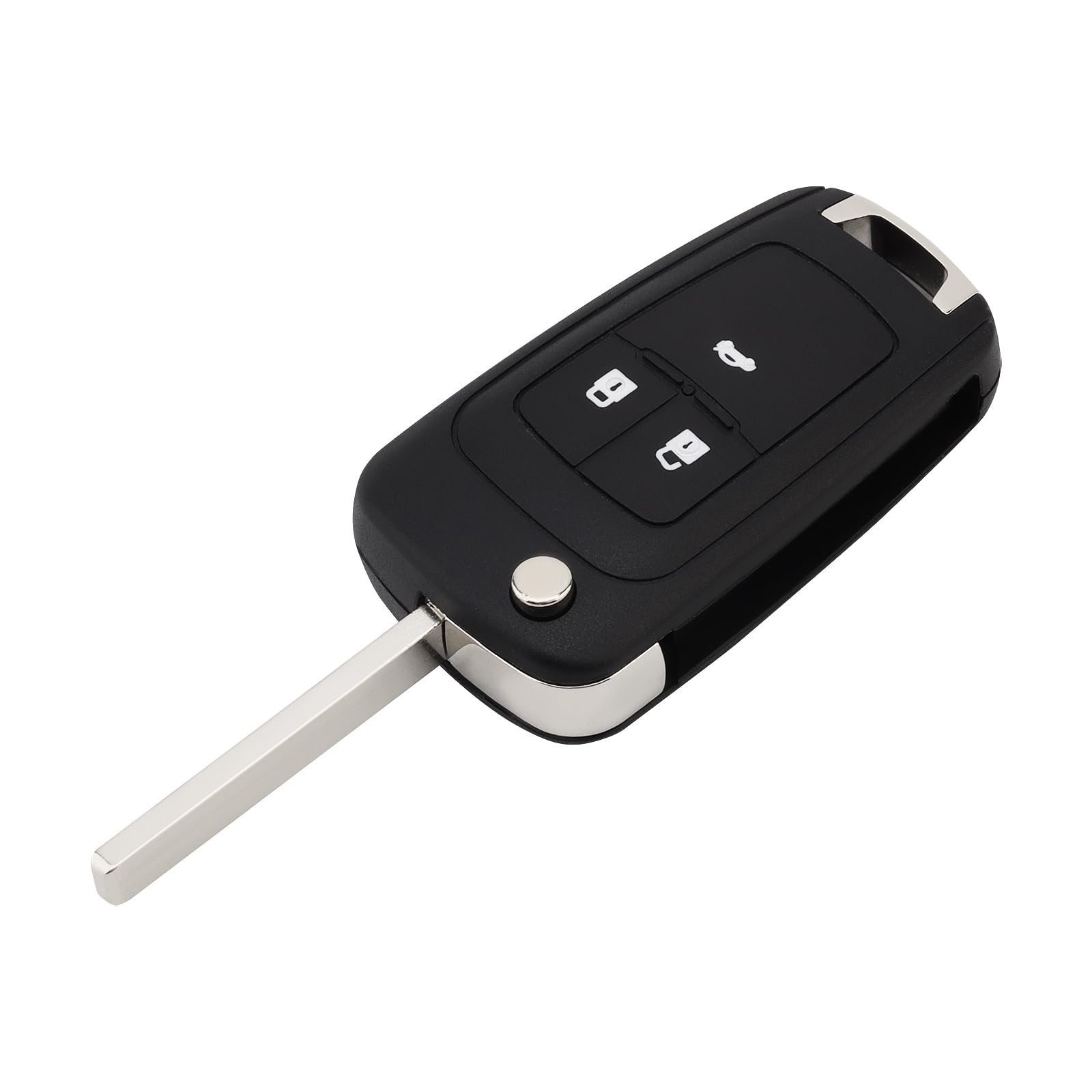 ePathChina® 434 MHz 3 Tasten Keyless Uncut Flip Remote Key Fob with ID46 Chip for 2010-2015 Astra J / 2014-2016 Corsa E / 2009-2015 Insignia / 2012-2016 ZafiraC von ePathChina