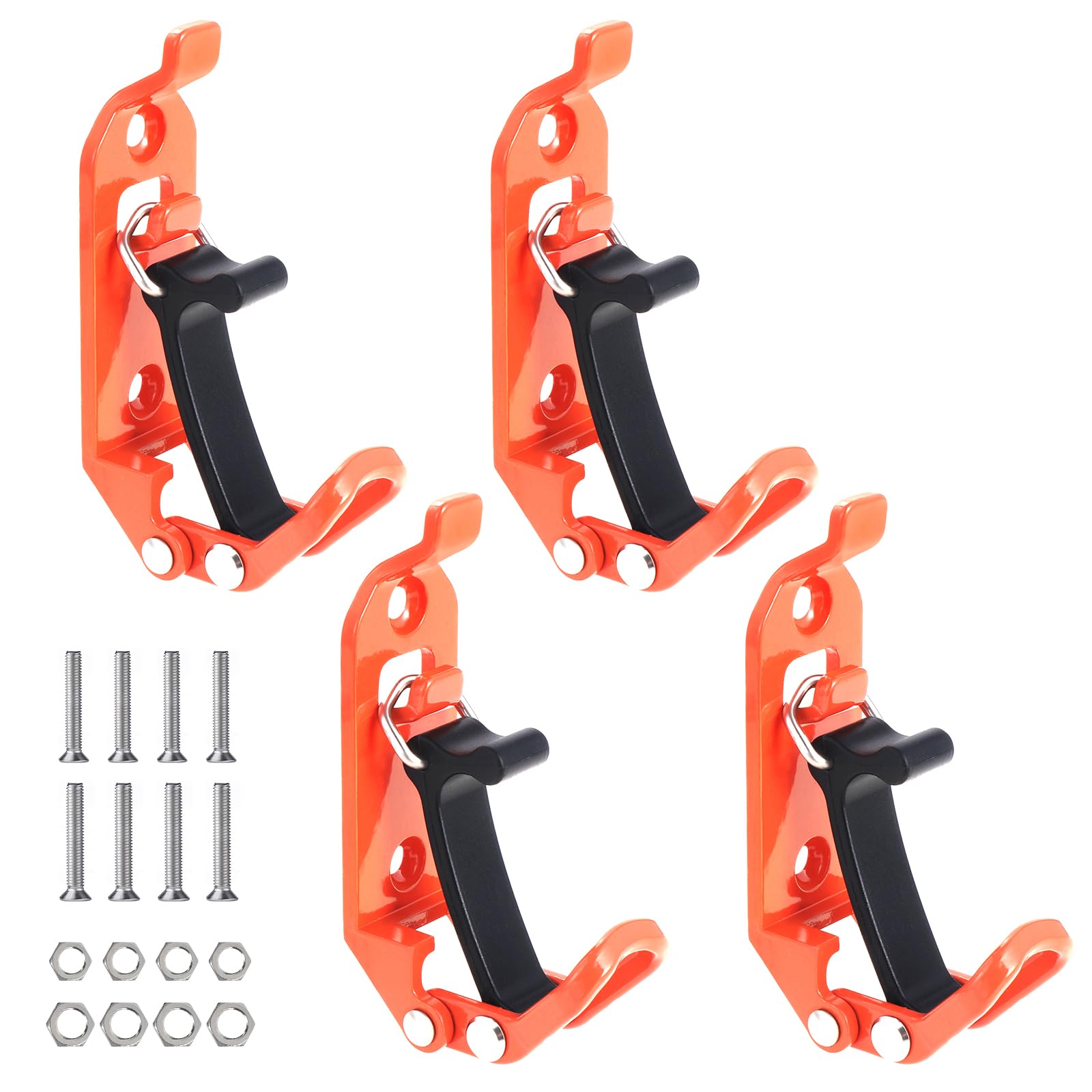 eROOSY 4 Stück Schaufelhalterung für Dachträger, Dachträger Klemmen Zubehör, Dachträger Zubehör Schaufelhalter, Metall Gummi Dachträgerklemmen mit Befestigungsschraube und Muttern, Orange eROOSY 4 Stück Schaufelhalterung für Dachträger, Dachträger Klemmen Zubehör, Dachträger Zubehör Schaufelhalter, Metall Gummi Dachträgerklemmen mit Befestigungsschraube und Muttern, Orange von eROOSY