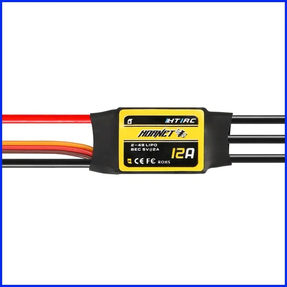 12A 2-4S Bec 2A bürstenloser ESC Kompatibel mit RC-Flugzeugzubehör 12A 2-4S Bec 2A bürstenloser ESC Kompatibel mit RC-Flugzeugzubehör von eRgDFS
