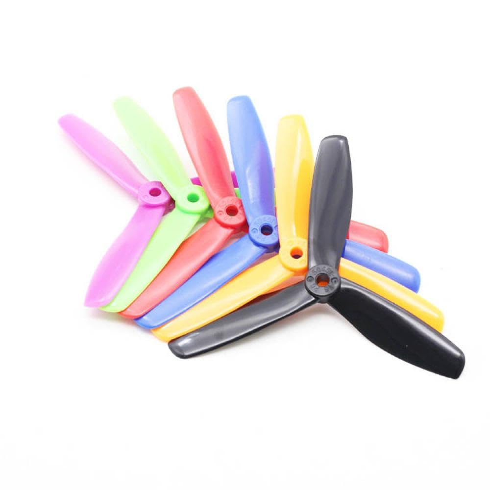 5 Zoll 3-Propeller Kompatibel mit FPV-Drohnen-Runde Design CW CCW eingestellt(Red) von eRgDFS