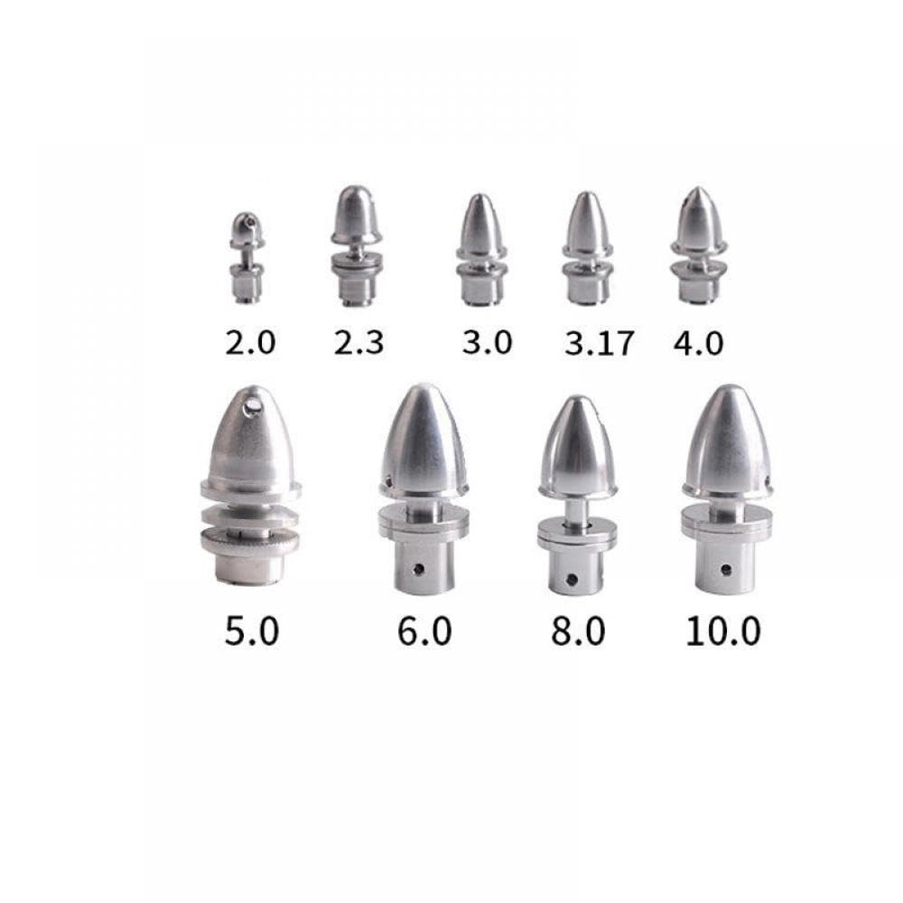Bullet Head Propeller -Klemme kompatibel mit 2 mm 2,3 mm 3 mm 4 mm 5 mm wellenloser bürstenloser Motor Kompatibel mit Navigationsmodell(2.0mm-3PCS) von eRgDFS