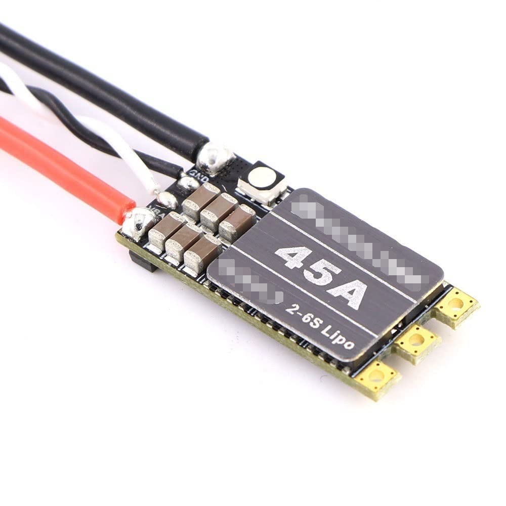 Cyclone 35A 45A BLHeli_S ESC 2-6S Kompatibel Kompatibel mit DShot150 300 600 Oneshot125 RC FPV Quadcopter Flugzeug Drone 1/2/4PCS(1PCS 45A ESC) von eRgDFS