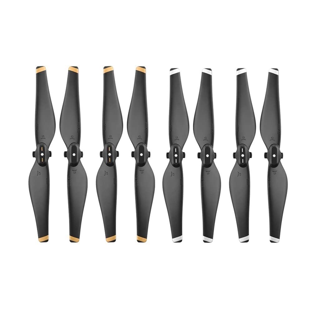 D Air Drone kompatibel 8PCS Ersatzpropeller Schnellverschluss Ersatzteile Schraubenflügelventilator(BLACK GOLD WHITE) von eRgDFS