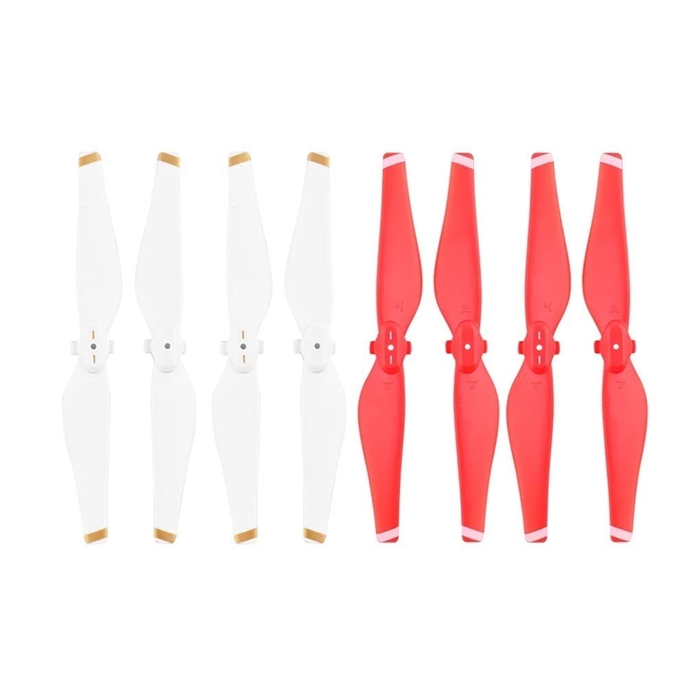 D Air Drone kompatibel 8PCS Ersatzpropeller Schnellverschluss Ersatzteile Schraubenflügelventilator(RED WHITE) von eRgDFS