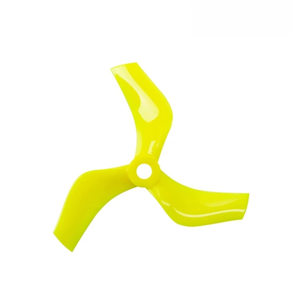 D75 75mm Kanal 3-Propeller Kompatibel mit RC FPV Freestyle 3 Zoll Cinewhoop kompatible Kanaldrohnen DIY Teile(4PAIRS YELLOW) von eRgDFS
