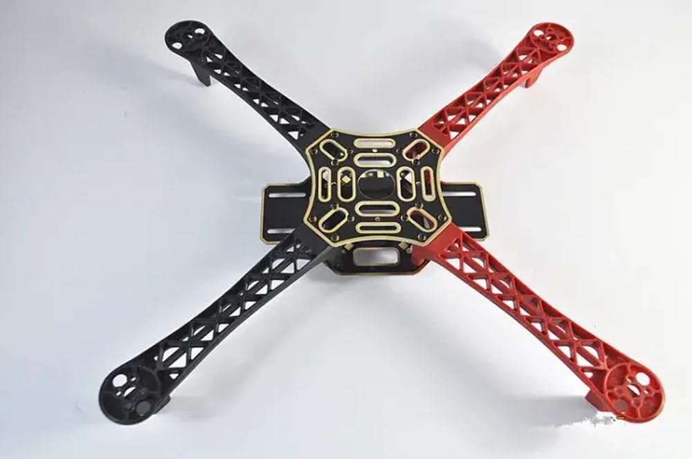 F450 V2 Quadcopter -Rahmen Kompatibel mit 450 550 4 und 6 Multirotoren, die Kompatibel mit die Kompatibilität geeignet sind(Red Black) von eRgDFS