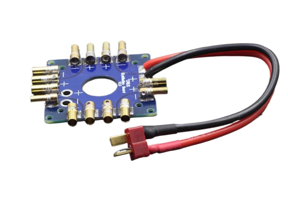 Quadcopter Drone F450 Power Distribution Board kompatibel mit MK KK Flight Controller(14 Banana T Plug) von eRgDFS