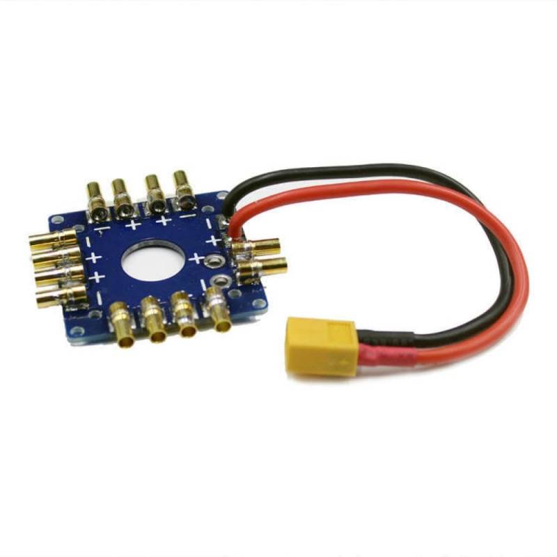 Quadcopter Drone F450 Power Distribution Board kompatibel mit MK KK Flight Controller(14 Banana XT60) von eRgDFS