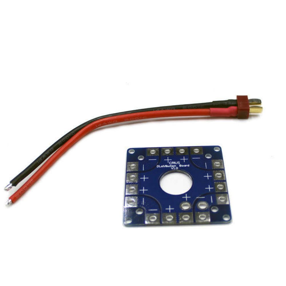 Quadcopter Drone F450 Power Distribution Board kompatibel mit MK KK Flight Controller(Power Board T Male) von eRgDFS