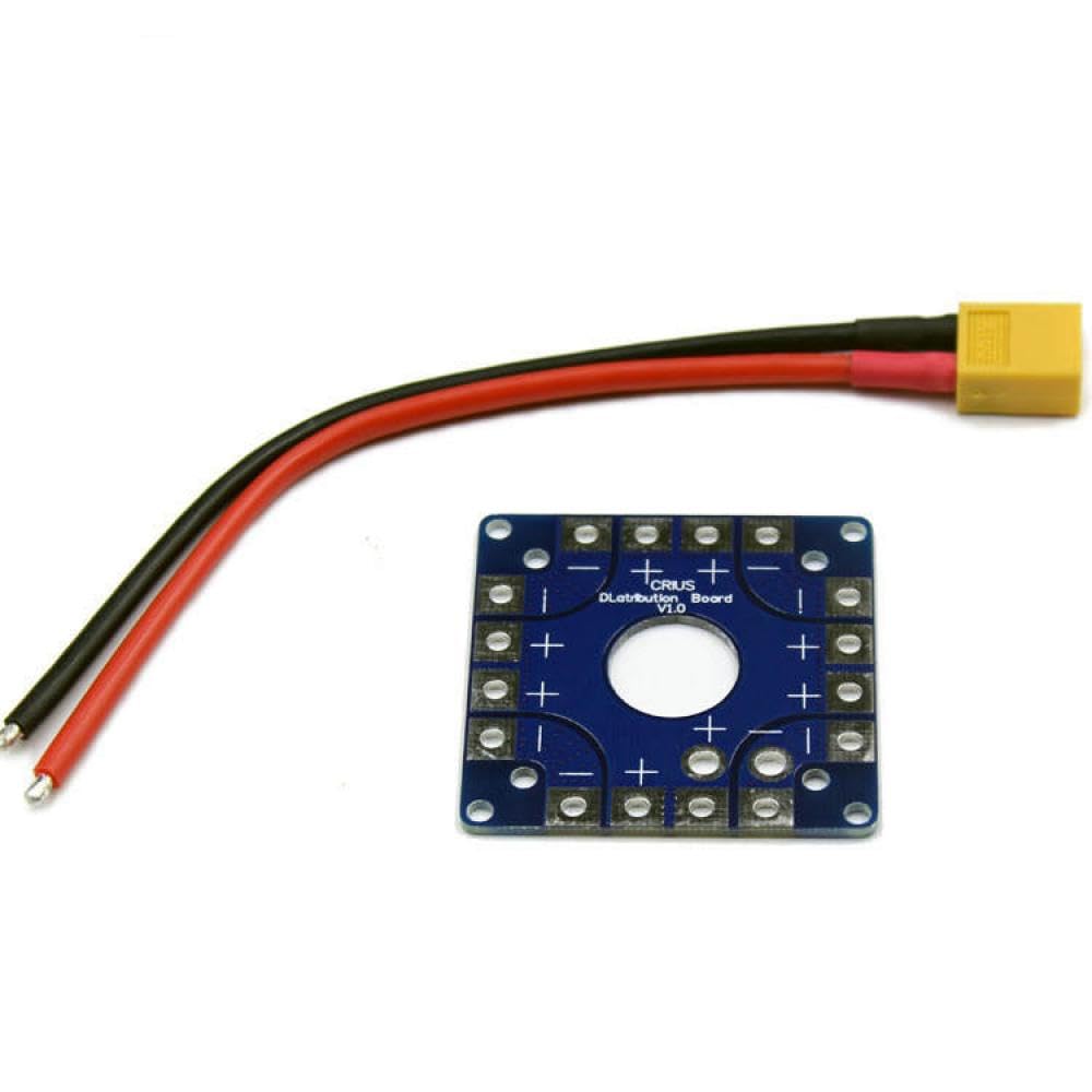 Quadcopter Drone F450 Power Distribution Board kompatibel mit MK KK Flight Controller(Power Board XT60) von eRgDFS