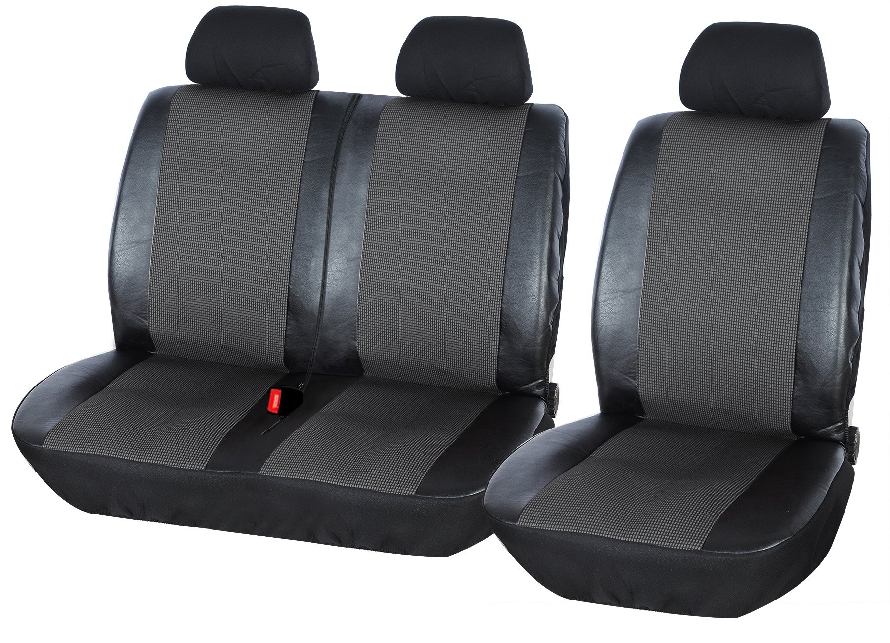 eSituro SCSC0127 universal Sitzbezug Sitzbezüge für Auto Transporter 1+2 Schonbezug Schoner schwarz grau von eSituro