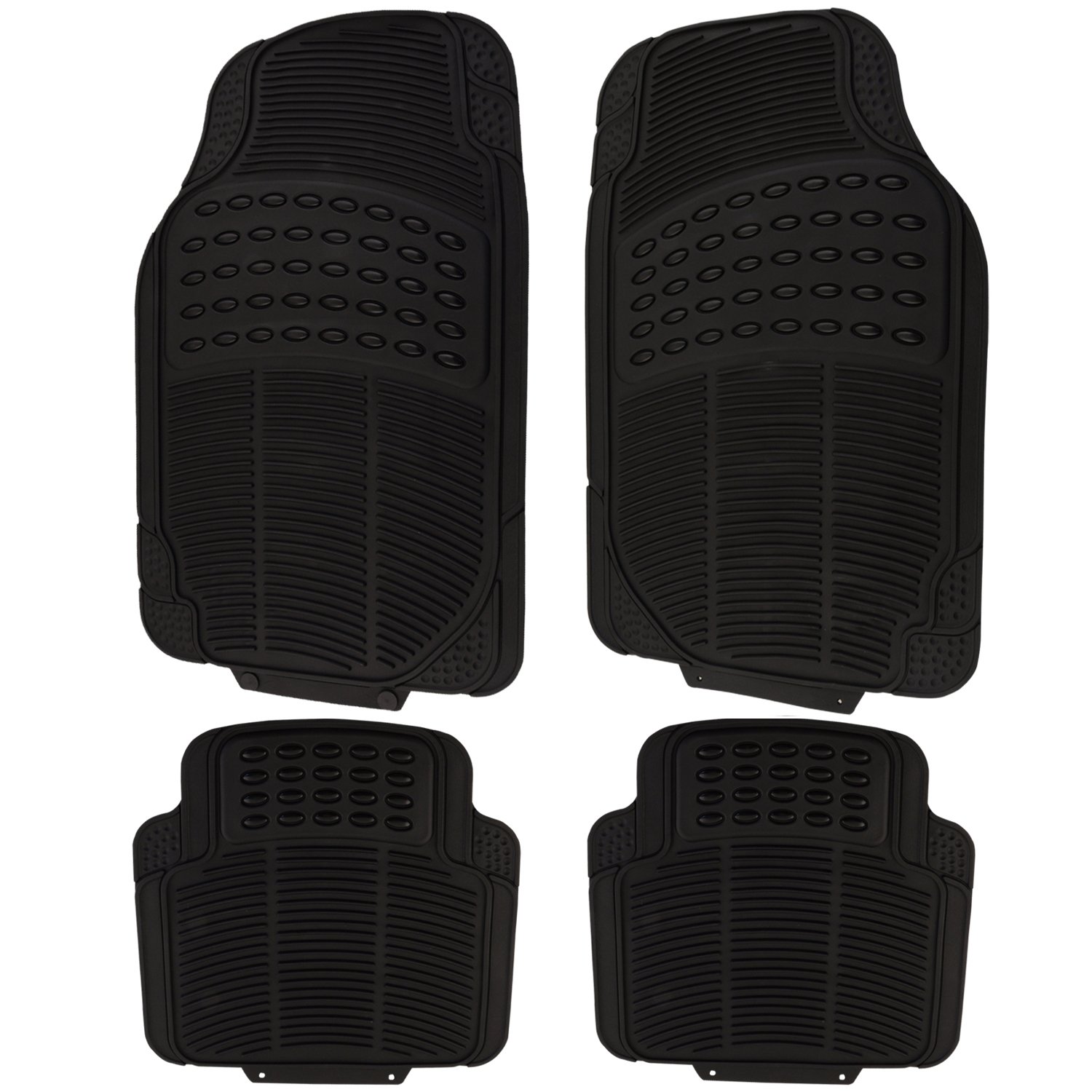 eSituro Universal Auto Fußmatten Automatten Gummimatten Set Schwarz eSituro Universal Auto Fußmatten Automatten Gummimatten Set Schwarz von eSituro