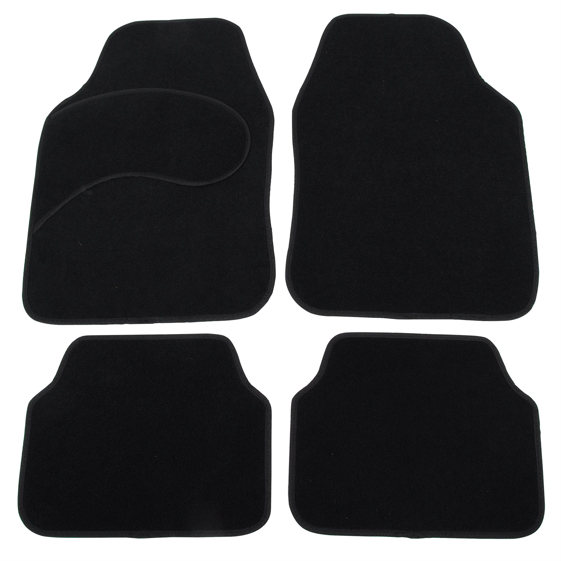 eSituro Universal Auto Fußmatten Automatten aus Teppich Schwarz eSituro Universal Auto Fußmatten Automatten aus Teppich Schwarz von eSituro