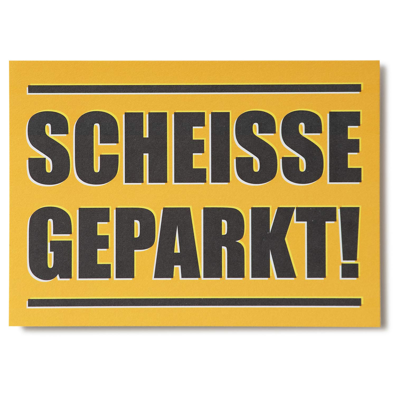Haftnotizen Scheiße geparkt! I Gelb I Notiz-Block in DIN A7, 50 Klebezettel I Verwarnung für Falschparker, haftklebend, leicht ablösbar I dv603 Haftnotizen Scheiße geparkt! I Gelb I Notiz-Block in DIN A7, 50 Klebezettel I Verwarnung für Falschparker, haftklebend, leicht ablösbar I dv603 von easydruck24de